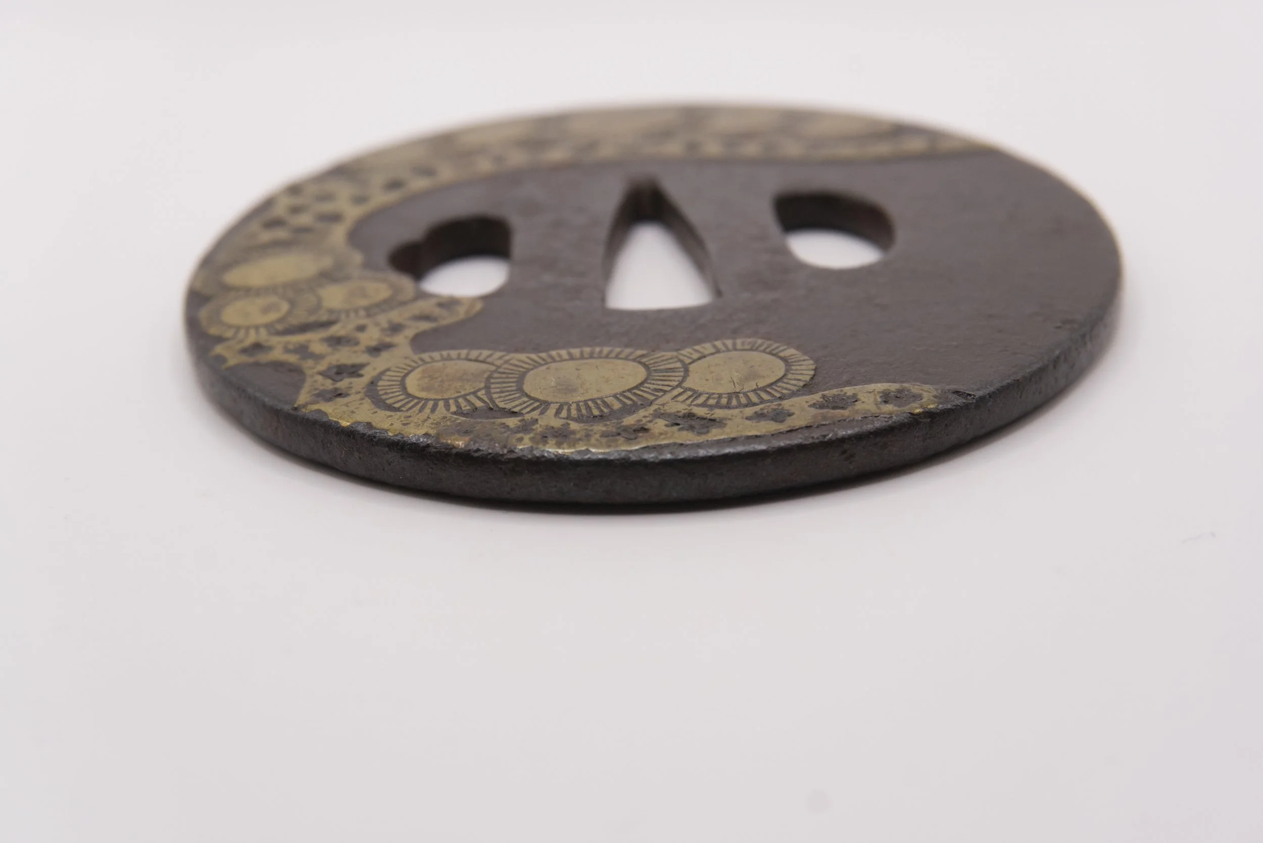NBTHK Hozon Heianjō Zōgan Tsuba 鍔 | katana24